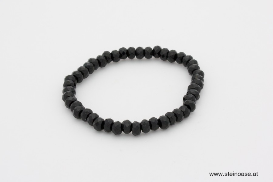 Armband Onyx facettiert